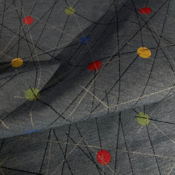 Atomic Denim Upholstery Fabric