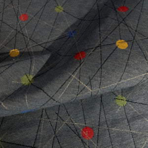 Atomic Denim Upholstery Fabric