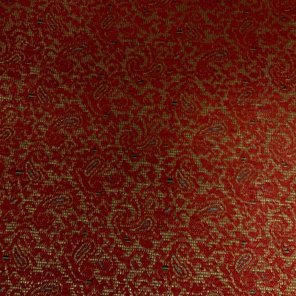 Jasmine Paisley Red Upholstery Fabric