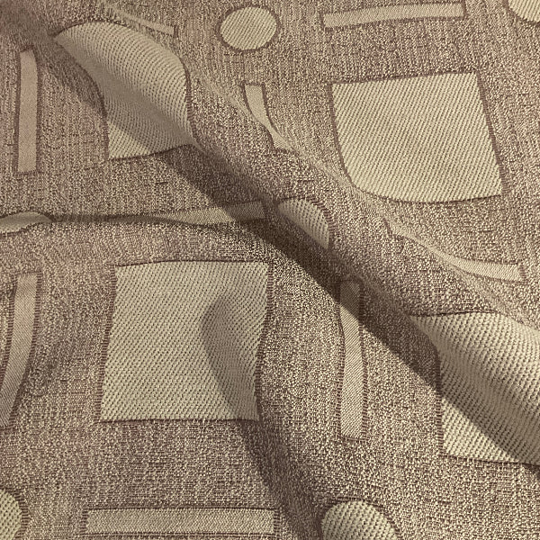 Burch Puzzles Natural Brown Upholstery Fabric