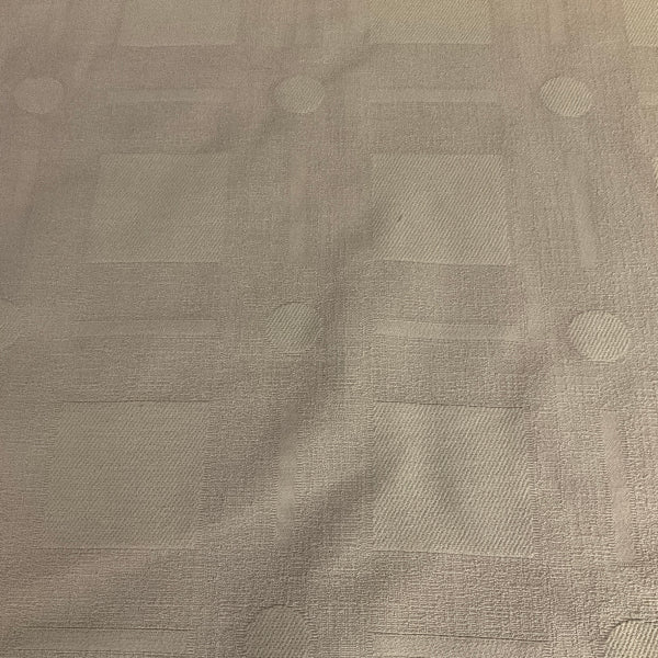 Burch Puzzles Ivory White Upholstery Fabric