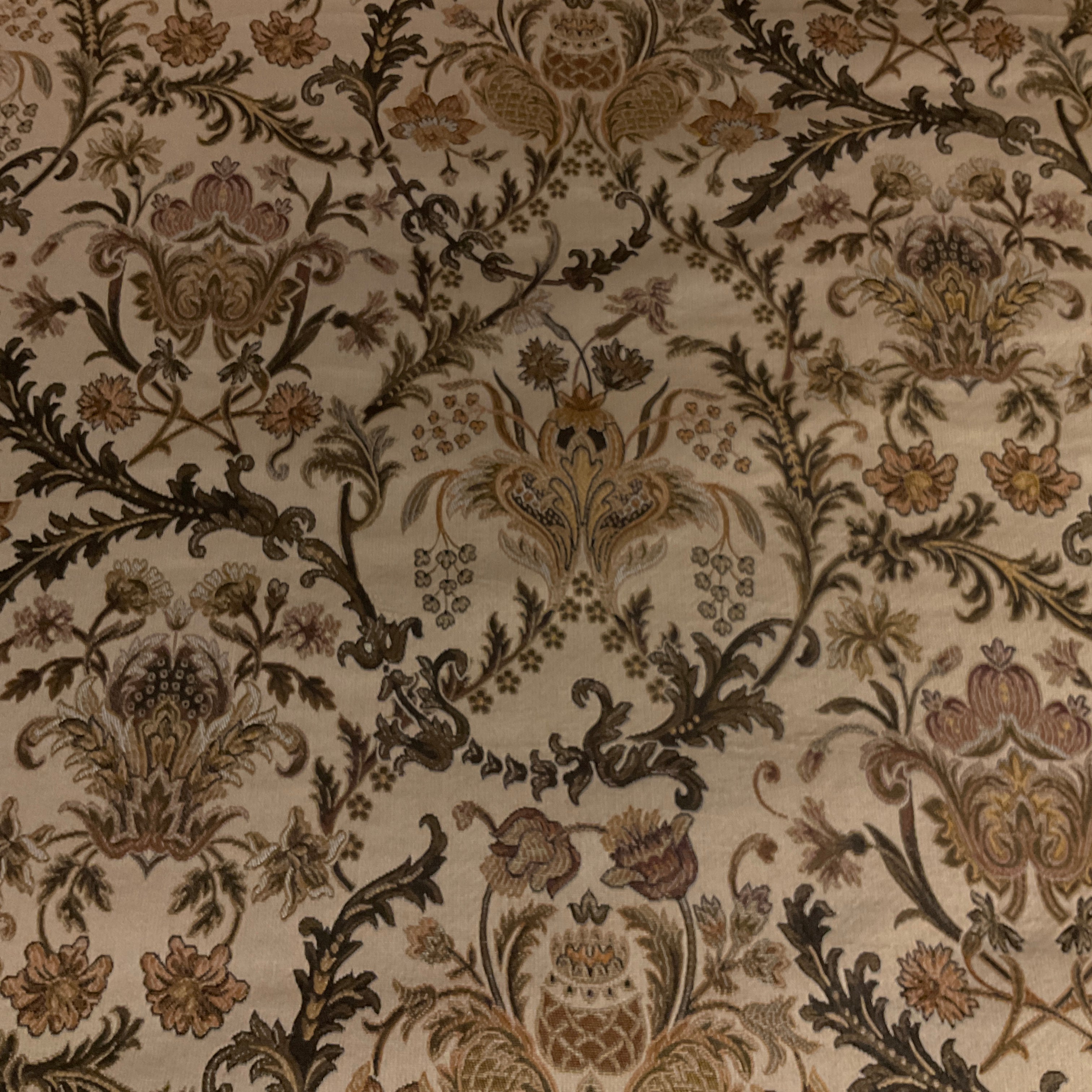 Burch Regent Khaki Beige Designer Tapestry Upholstery Fabric