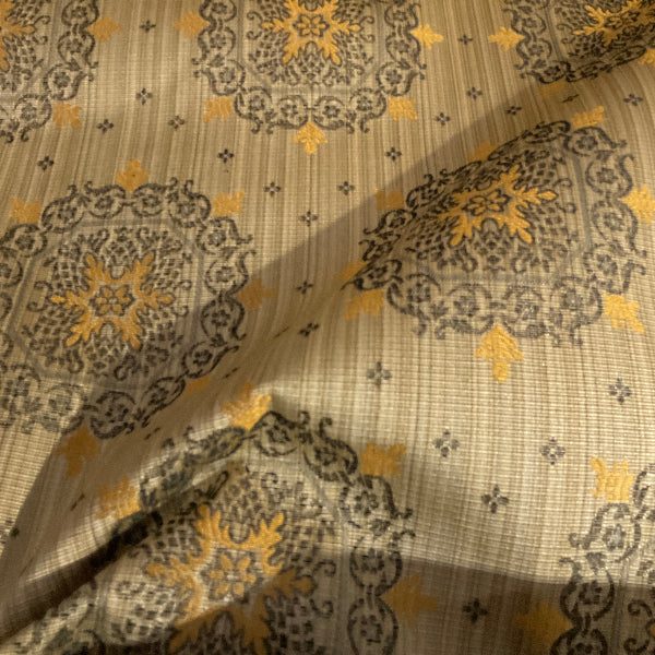 Burch Starlet Smoke Gold Upholstery Fabric