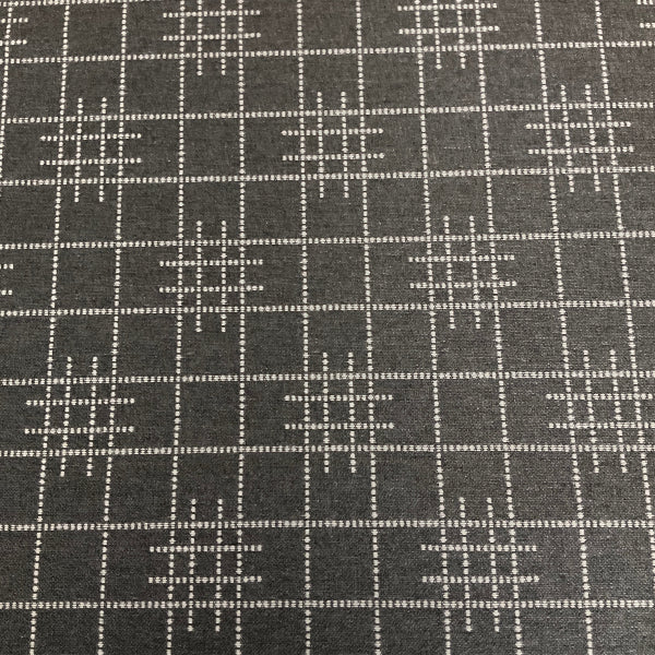 Sunbrella Gridlock Charcoal Gray Outdoor Upholstery Fabric