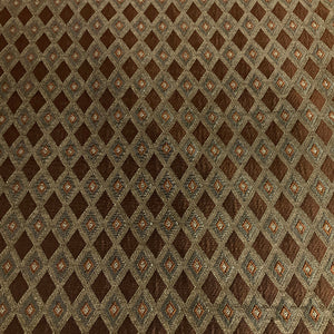 Danbury Brown Diamond Design Upholstery Fabric