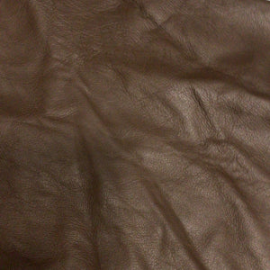 Dark Brown Leather Hide Upholstery Remnant