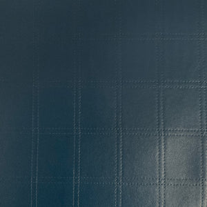 Dark Solid Blue Stitched Upholstery Vinyl