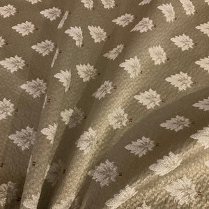 Dartmouth Parchment Taupe Leaf Design Upholstery Fabric