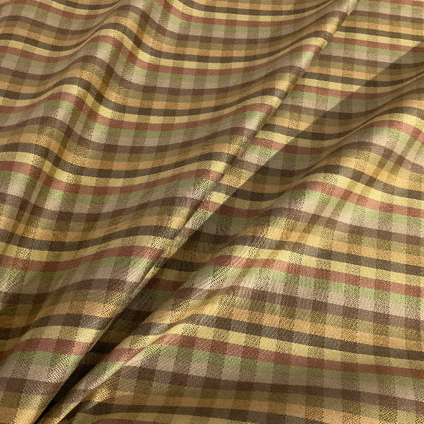 Davidway Pastel Colorful Check Stripe Upholstery Fabric