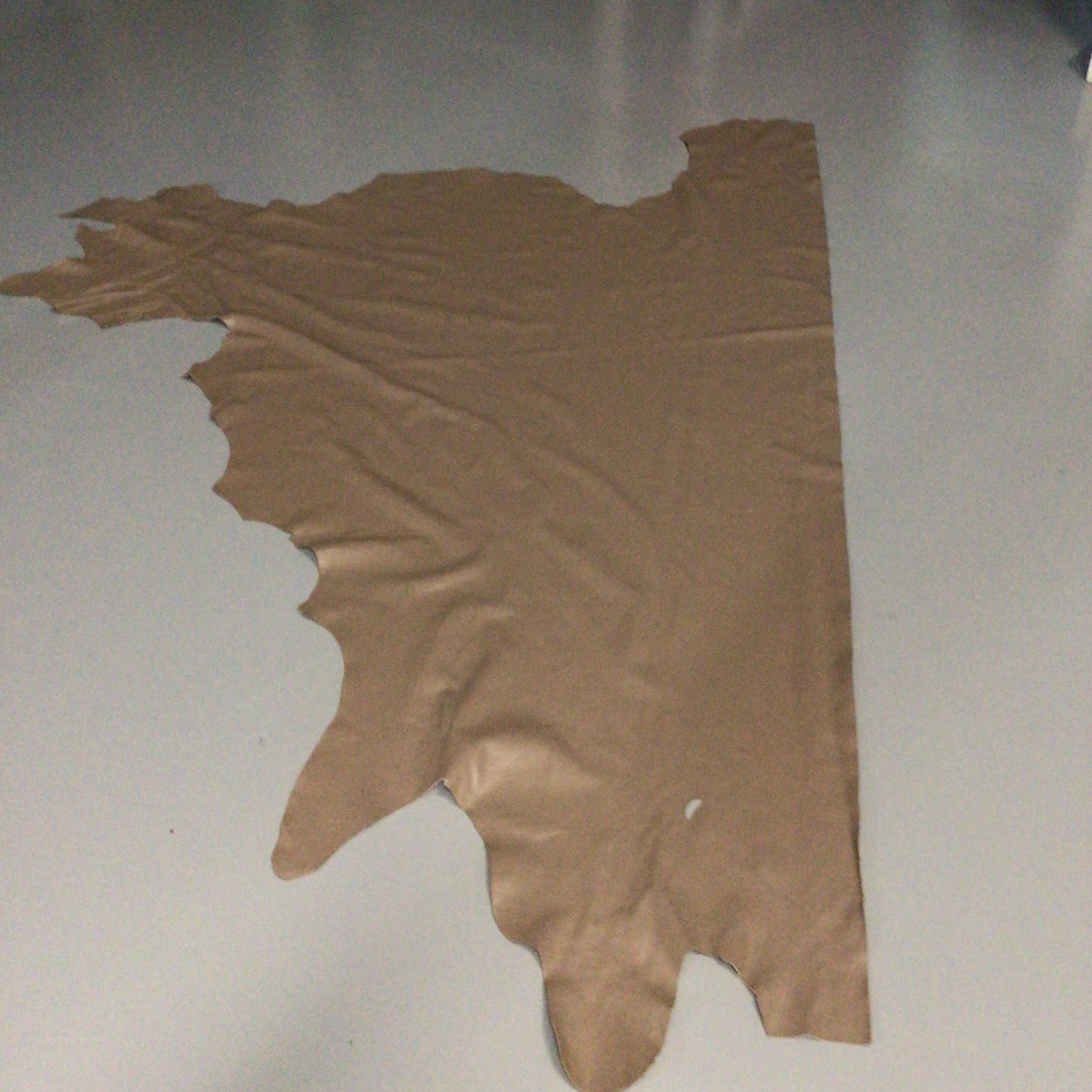 Brown Leather Hide Upholstery Remnant