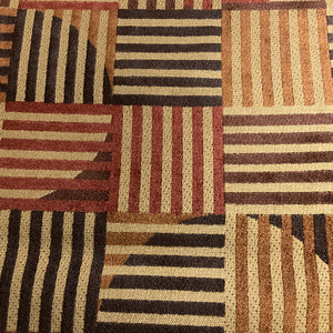 Inmate Warden Brown Upholstery Fabric