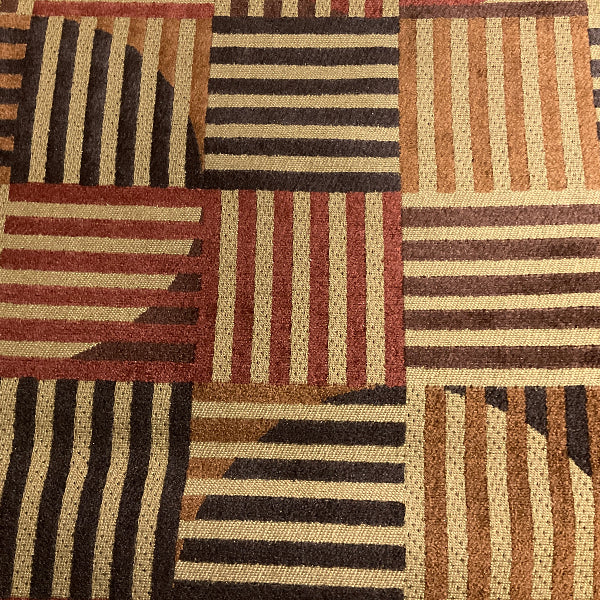 Inmate Warden Brown Upholstery Fabric