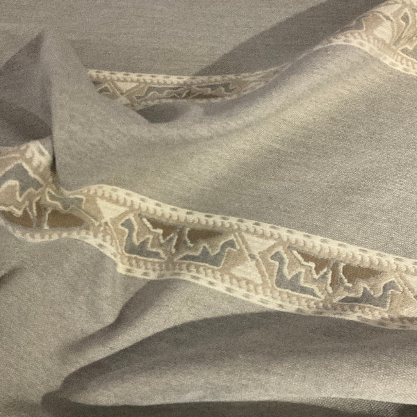 Crypton Mills Elios Flannel Gray Upholstery Fabric