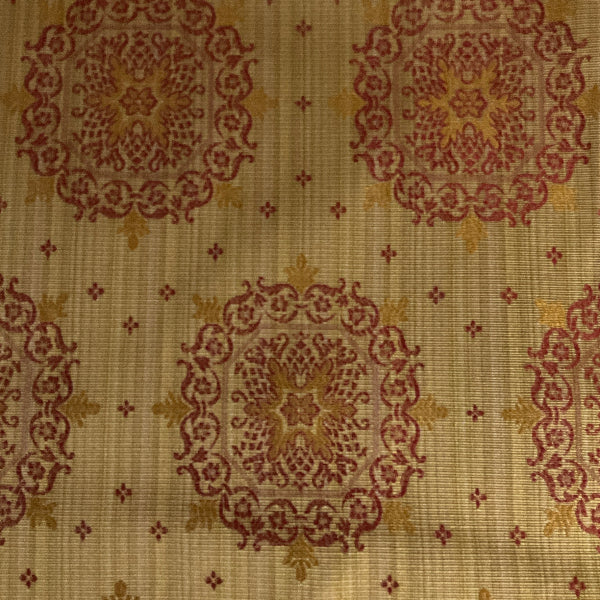 Burch Starlet Ruby Gold Upholstery Fabric