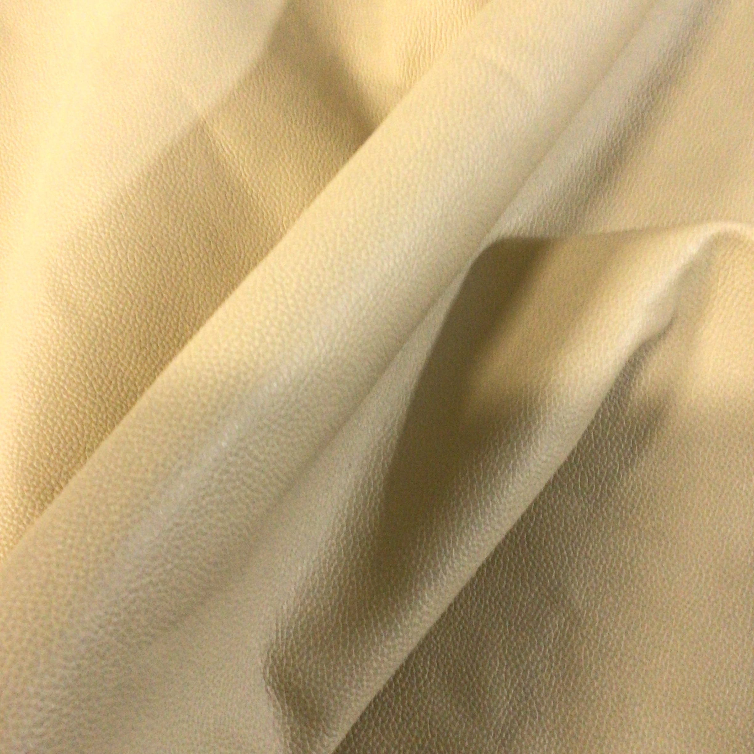 Cream Leather Hide Upholstery Remnant