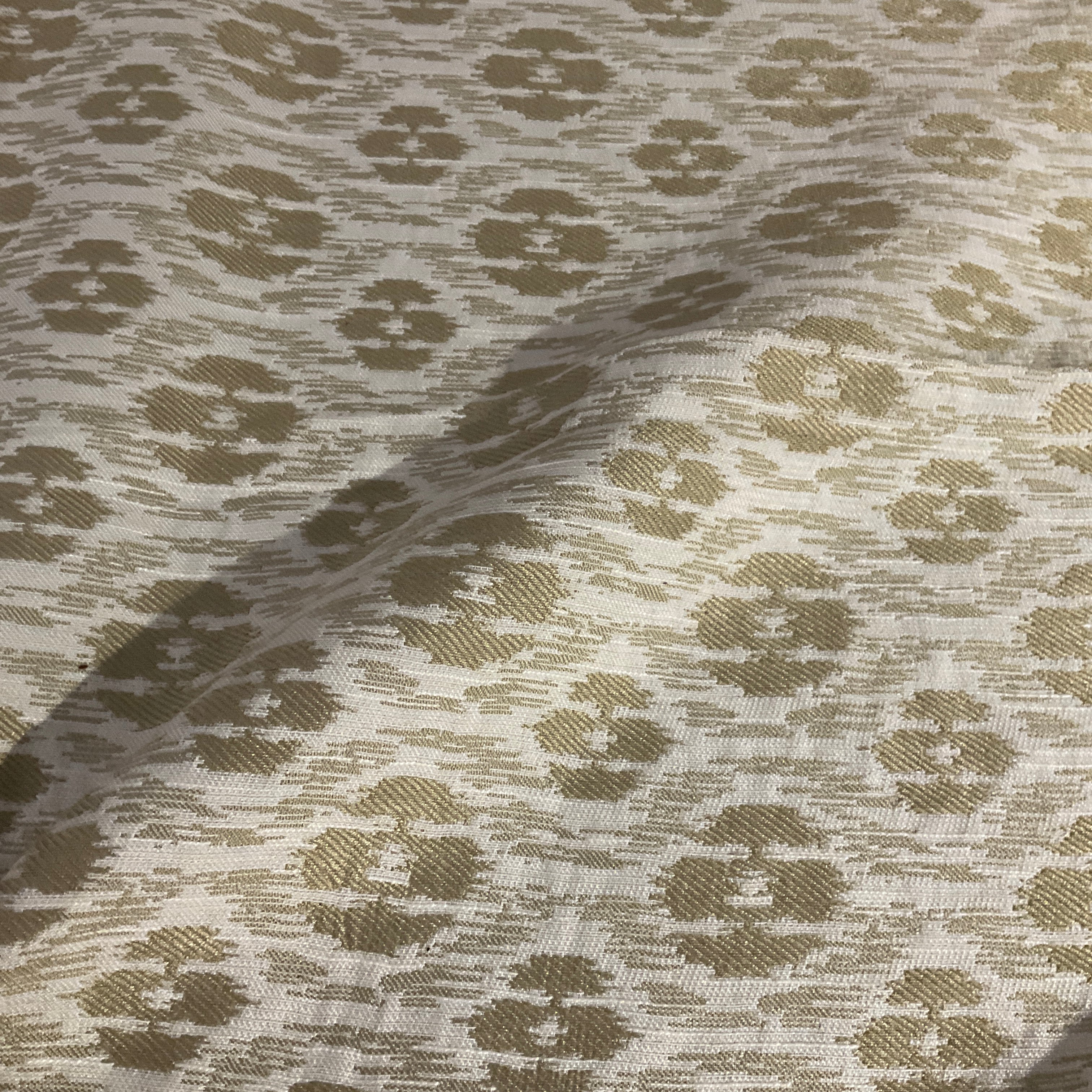 Roxbury Citrine Green Ikat Upholstery Fabric
