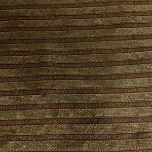 Jolsinlane Bronze Brown Chenille Stripe Upholstery Fabric
