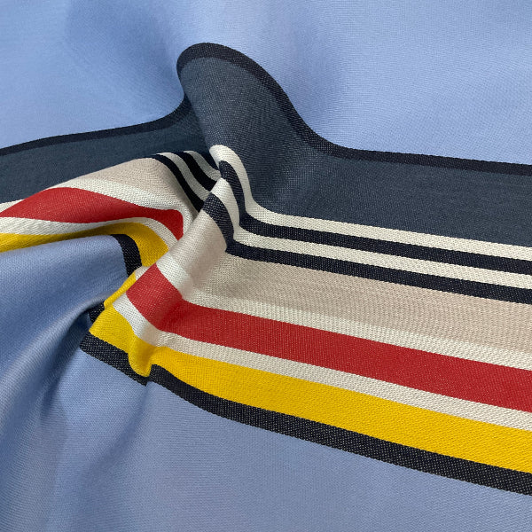 Sunbrella Pendleton Yosemite Park Stripe Sky Blue Outdoor Upholstery Fabric