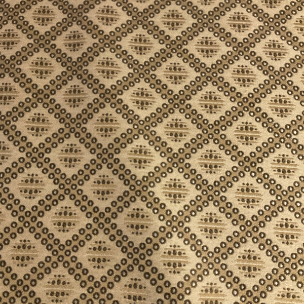 Swavelle Dotted Diamond Brown Upholstery Fabric