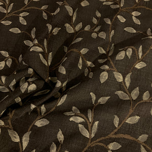 Fabricut Trend Brown Embroider Designer Upholstery Fabric