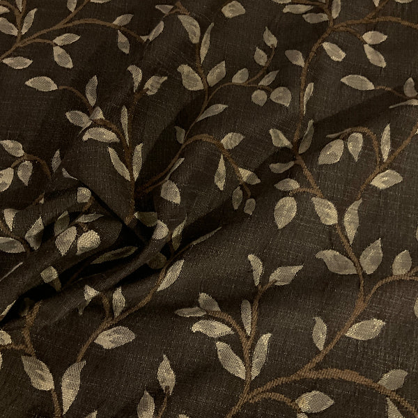 Fabricut Trend Brown Embroider Designer Upholstery Fabric