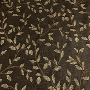 Fabricut Trend Brown Embroider Designer Upholstery Fabric