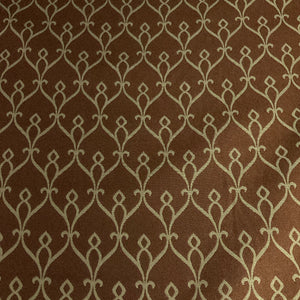 Flow Bali Brown Scrollwork Design Upholstery Fabric