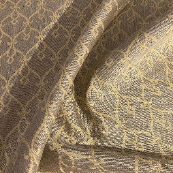 Flow Silver Gray Scrollwork Design Upholstery Fabric