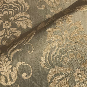 Garvis Glacier Blue Textured Chenille Design Upholstery Fabric
