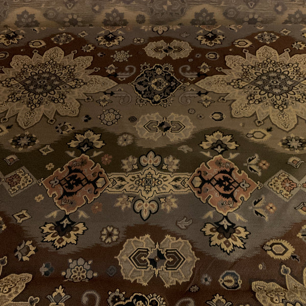 Getty Brown Tapestry Design Upholstery Fabric