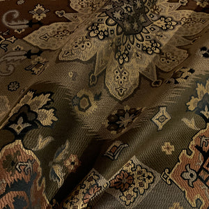 Getty Brown Tapestry Design Upholstery Fabric
