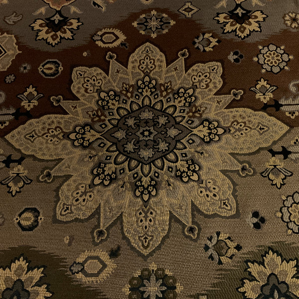 Getty Brown Tapestry Design Upholstery Fabric