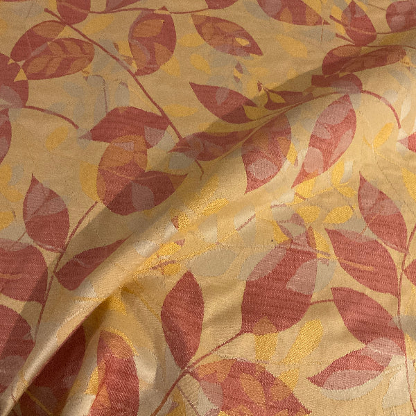 Glade Sunrise Gold Vine Upholstery Fabric