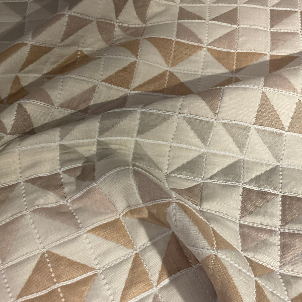 Global Textiles Stitch AU Quilted Beige Upholstery Fabric