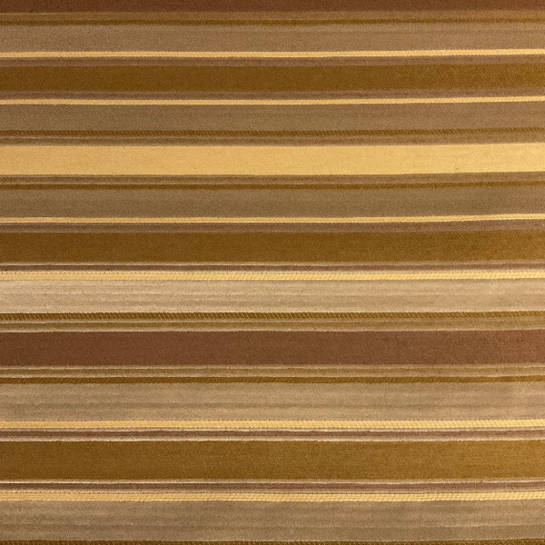 Gold Beige Formal Stripe Upholstery Fabric