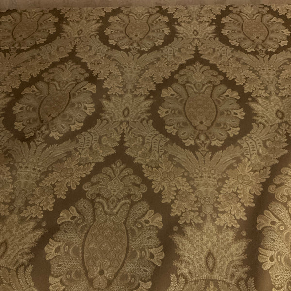 Green Gold Victorian Design Tapestry Upholstery Fabric