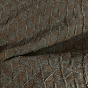 HBF Quilted Comfort Grey Salt Textured Upholstery Fabric