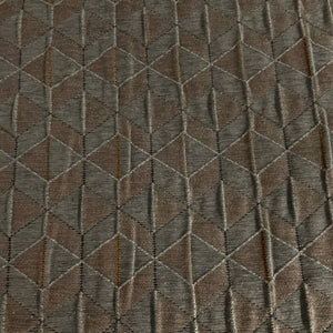 HBF Quilted Comfort Grey Salt Textured Upholstery Fabric