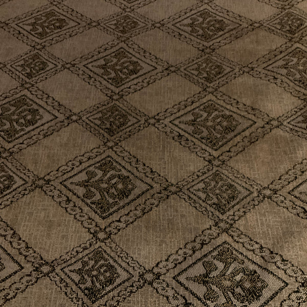 Hampton Dove Gray Chenille Diamond Upholstery Fabric