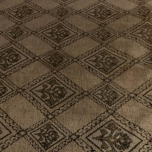 Hampton Dove Gray Chenille Diamond Upholstery Fabric
