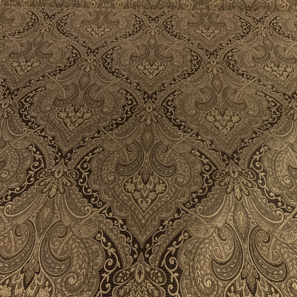 Hanworth Antique Brown Victorian Design Upholstery Fabric