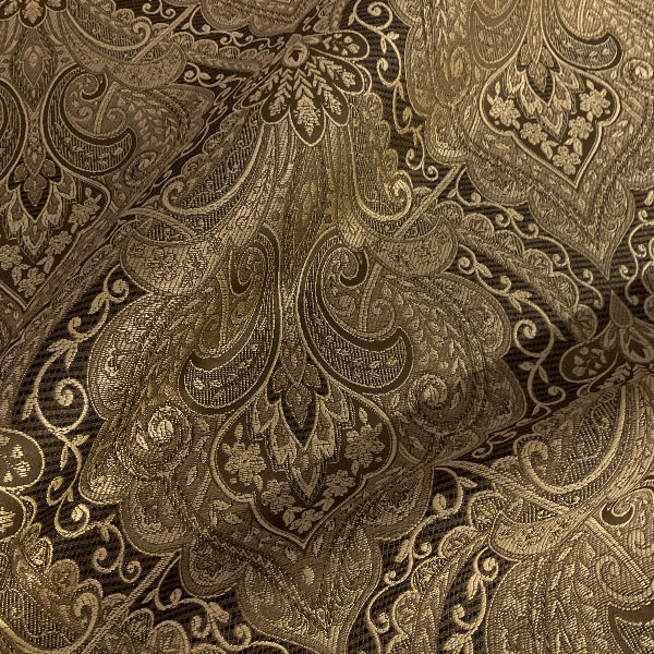 Hanworth Antique Brown Victorian Design Upholstery Fabric