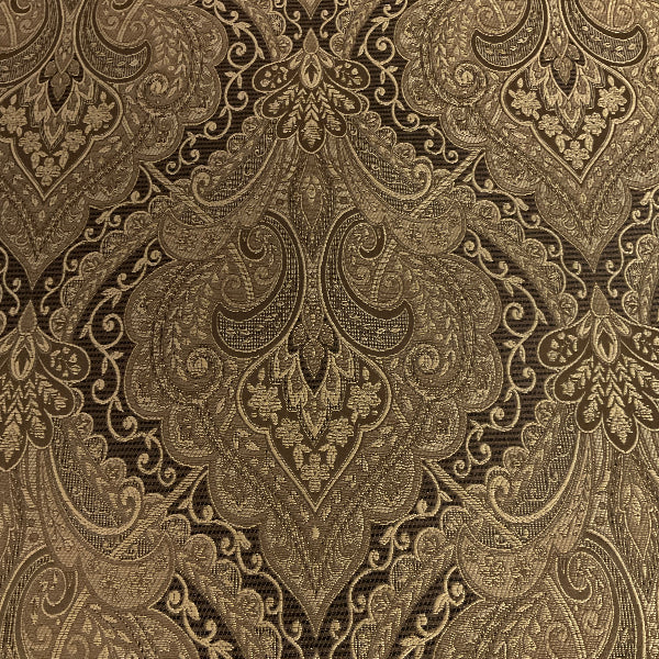 Hanworth Antique Brown Victorian Design Upholstery Fabric