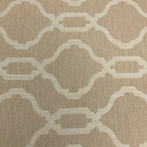 Harlan Taupe Beige Lattice Heavy Upholstery Fabric