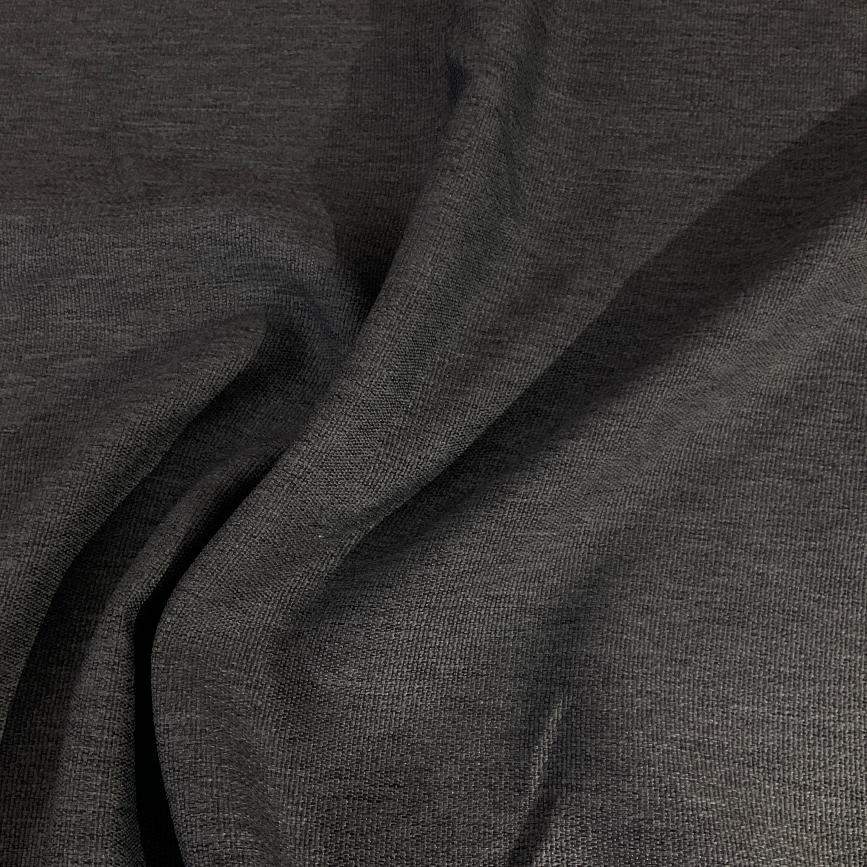 Heathered Gray Solid Tweed Upholstery Fabric