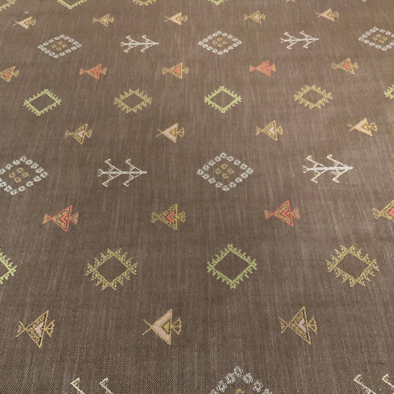 Huntsdale Coffee Brown Southwest Upholstery Fabric