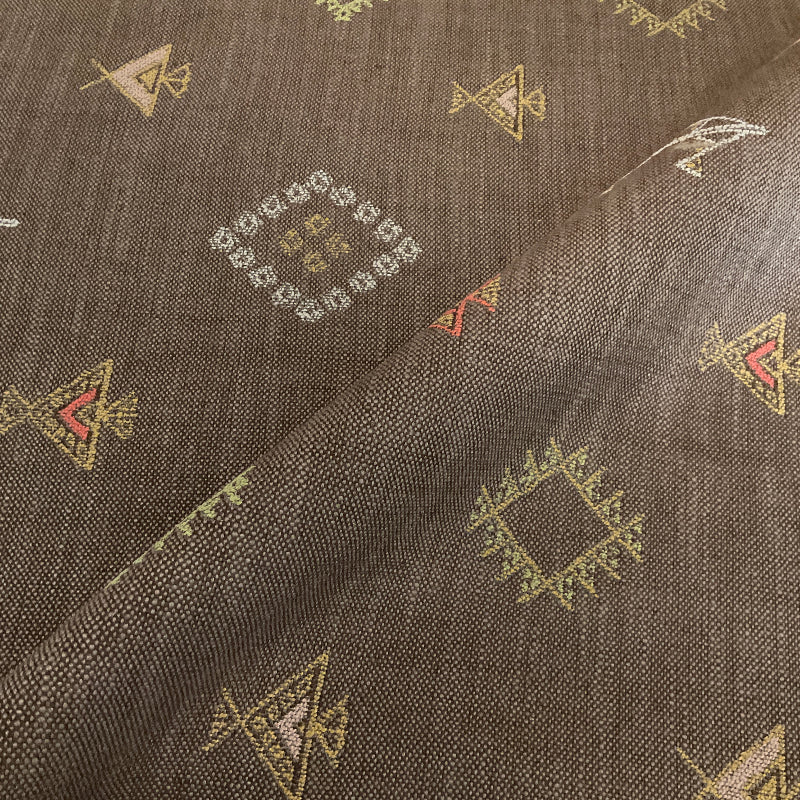 Huntsdale Coffee Brown Southwest Upholstery Fabric