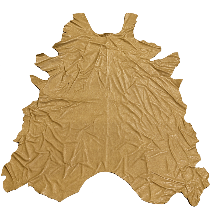 Khaki Tan Leather Full Whole Cow Hide Upholstery
