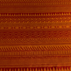 Knoll African Stripe Orange Upholstery Fabric