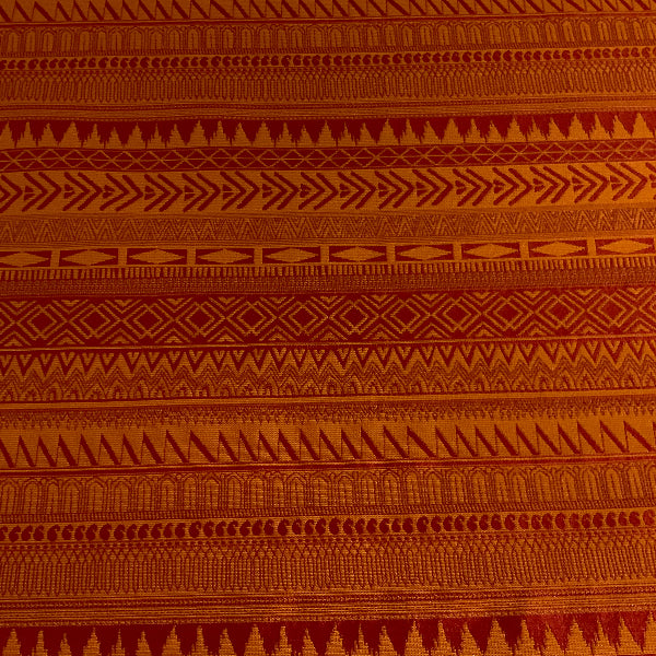 Knoll African Stripe Orange Upholstery Fabric